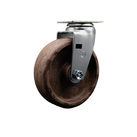 Service Caster 6'' High Temp Glass Filled Nylon Wheel Swivel Caster with Bronze Bearing SCC-20S620-GFNBZHT